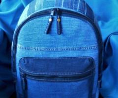 Tasche Echt Jeans Rucksack Backpack Neu handmade