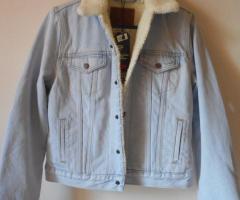 Damen Levis Jeansjacke Sherpa Jacket Trucker mit Fell xs