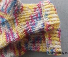 Kinder Wollsocken handgestrickt Fußlänge ca 14cm