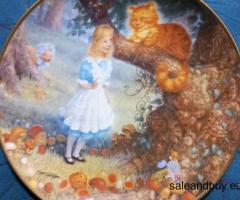 1994 Alice im Wunderland Sammelteller "Die Grinsekatze"